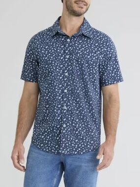NWT George Commuter Short Sleeve Button Down Shirt 3XL (54-56)